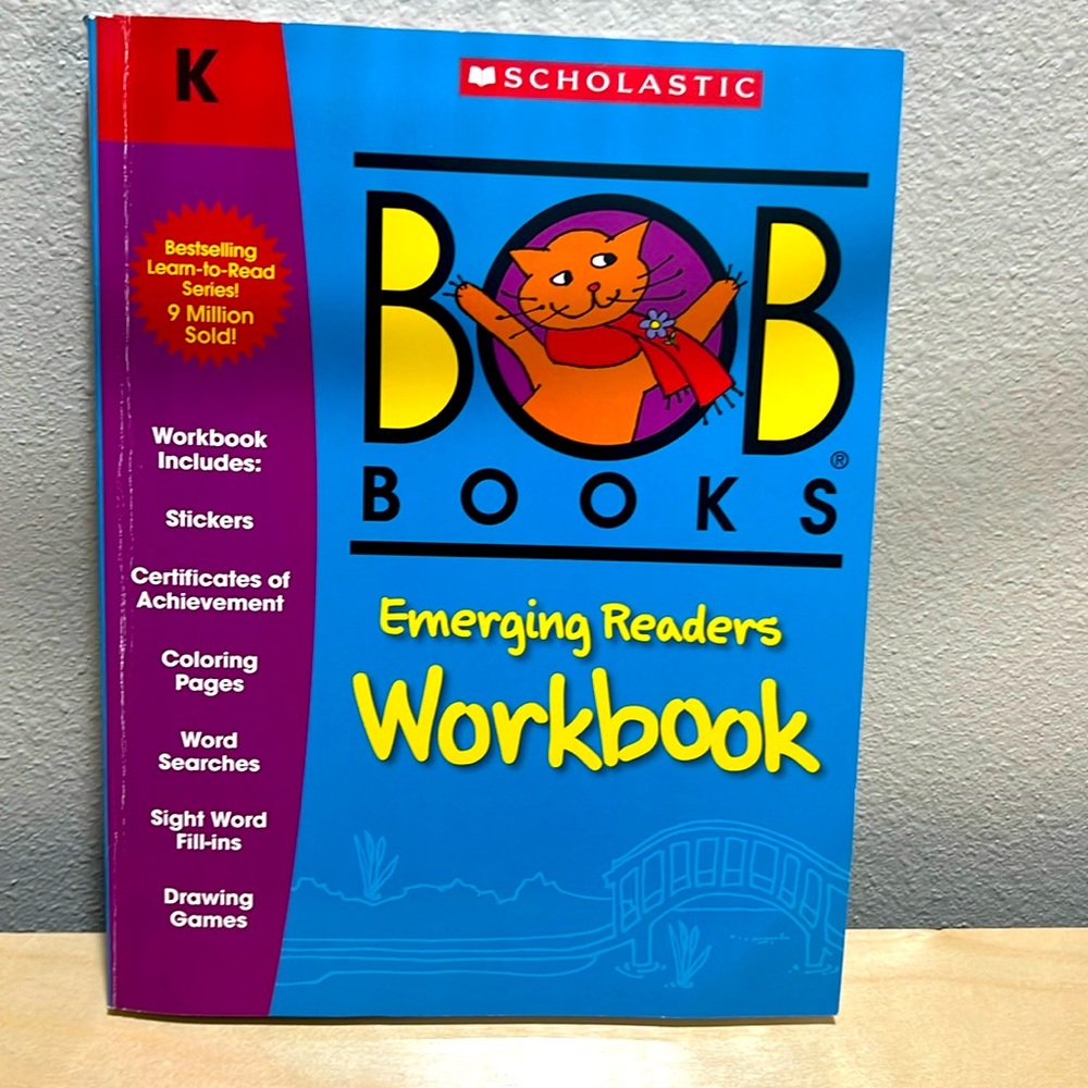 Bob books workbook, emerging readers kindergarten